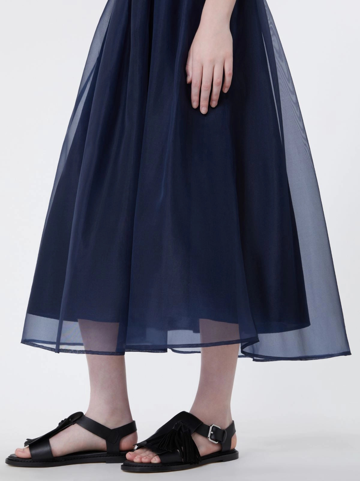 Weekend MaxMara Pleated Silk Organza Skirt