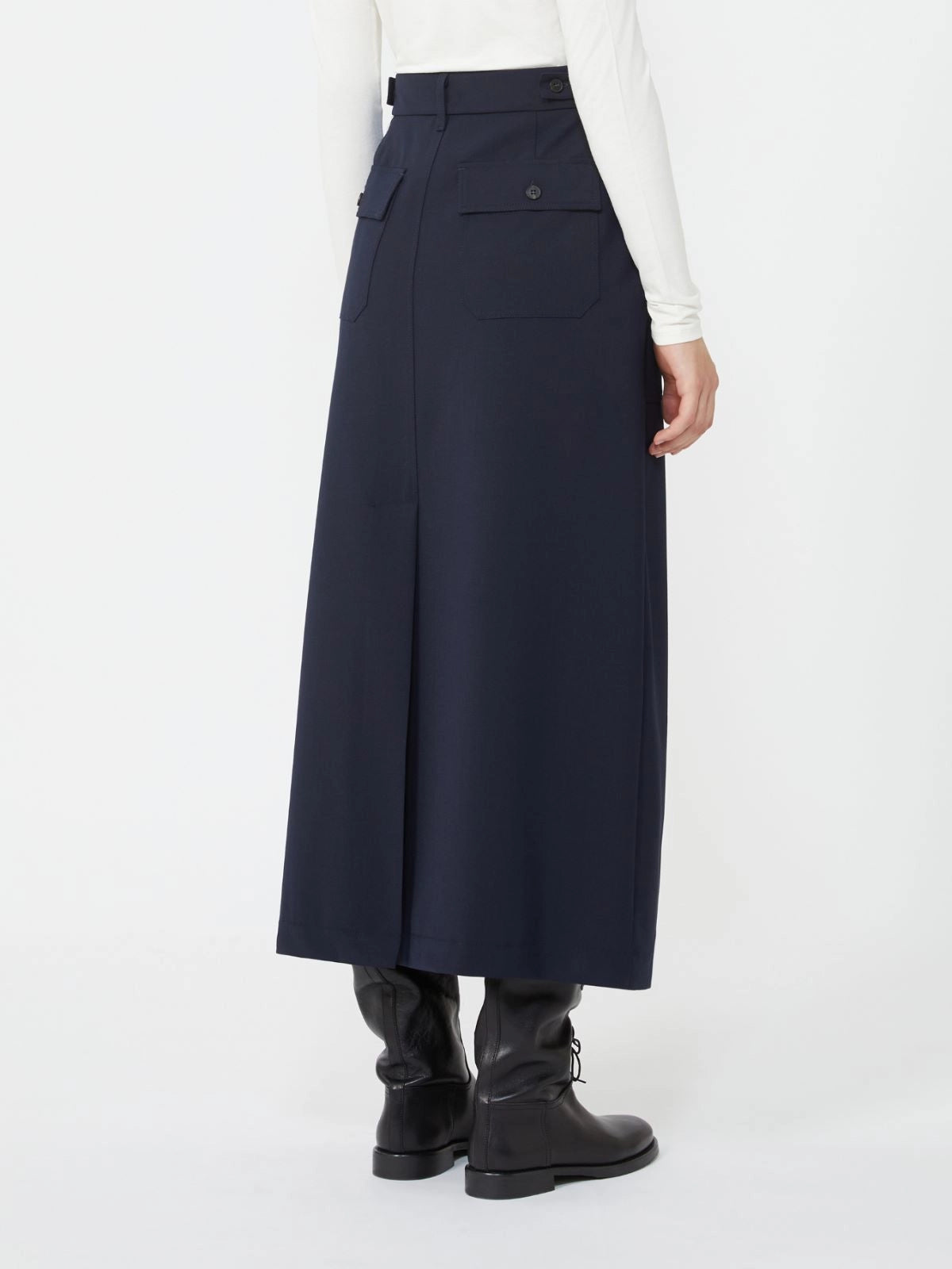 Weekend Maxmara Aller Navy Skirt