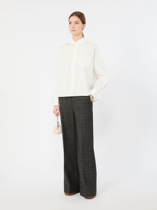 Weekend MaxMara Cotton Poplin Shirt  WKDOVATTA White