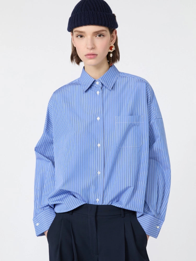 Weekend Maxmara Boxy Shirt  Cornflower  WKDOVATTA