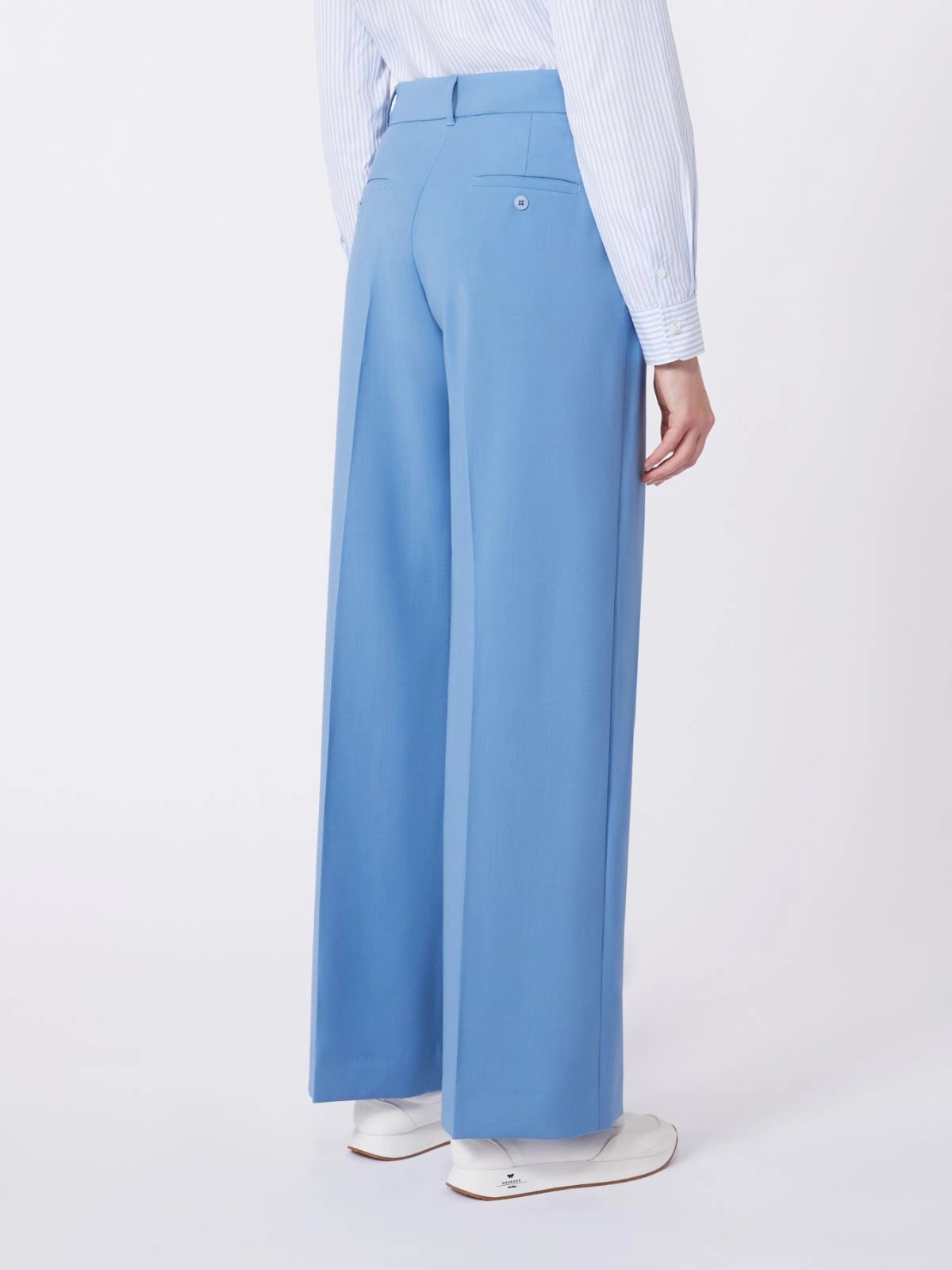 Weekend MaxMara Woollen Cloth Palazzo Trousers   WKDVISIVO