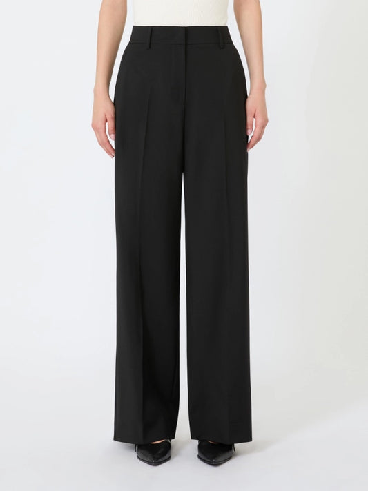 Weekend Maxmara Black Stretch wool Trousers   WKDVISIVO