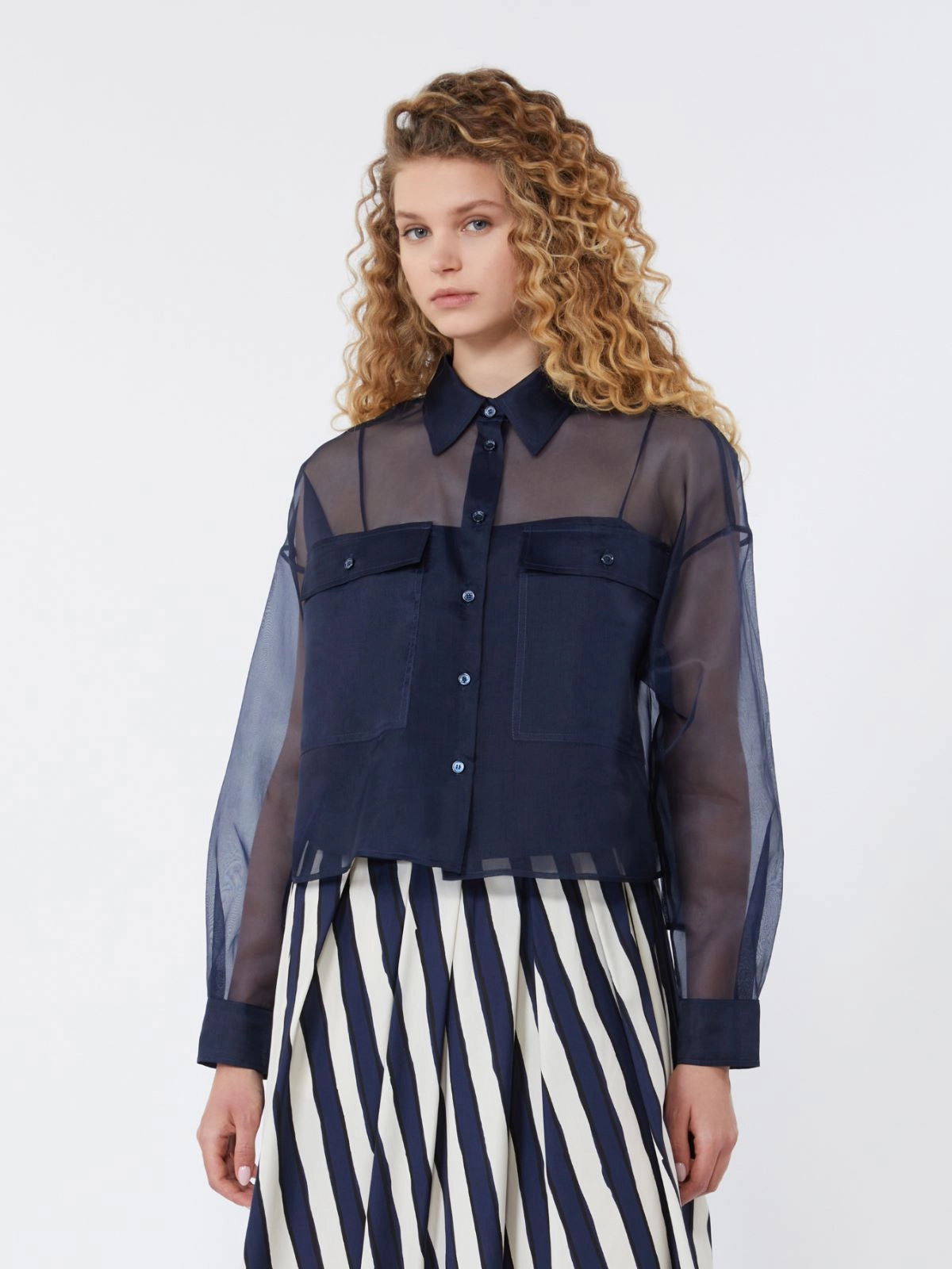 Weekend MaxMara Silk Organza Shirt