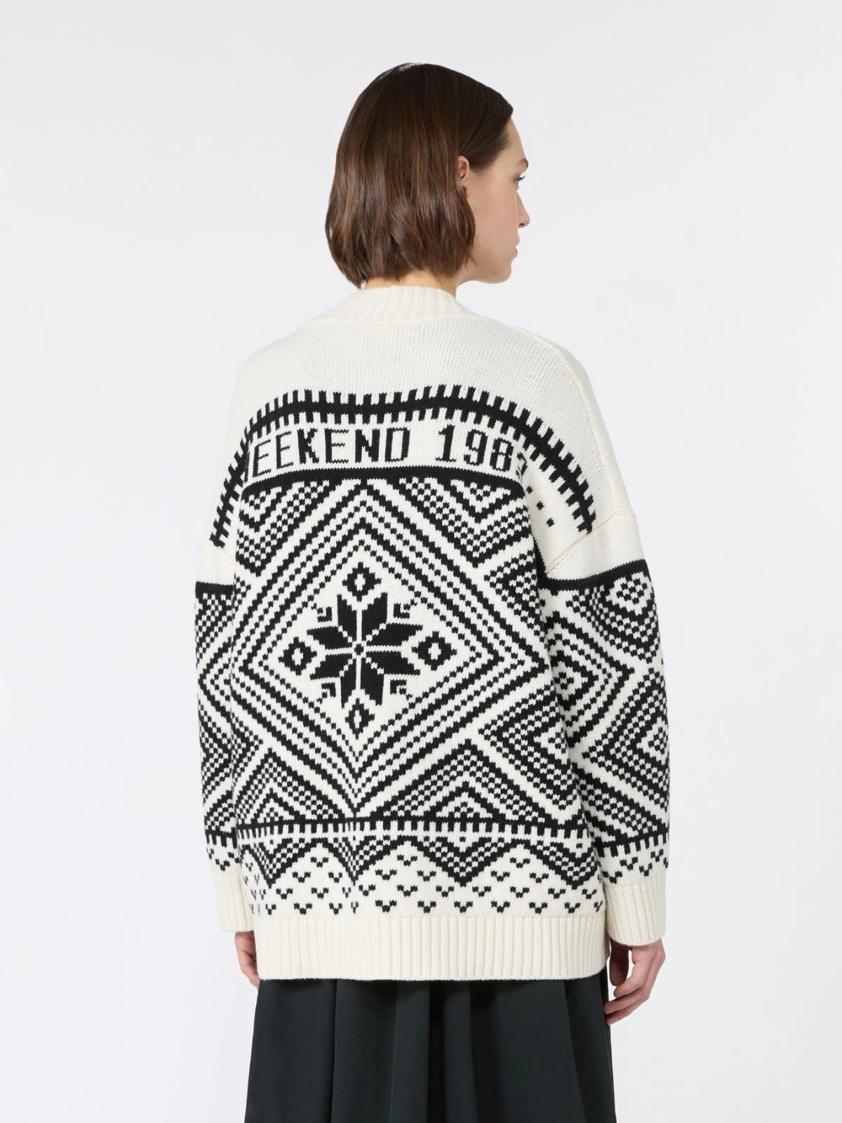 Weekend MaxMara Jacquard Wool Cardigan  WKDBELGIO