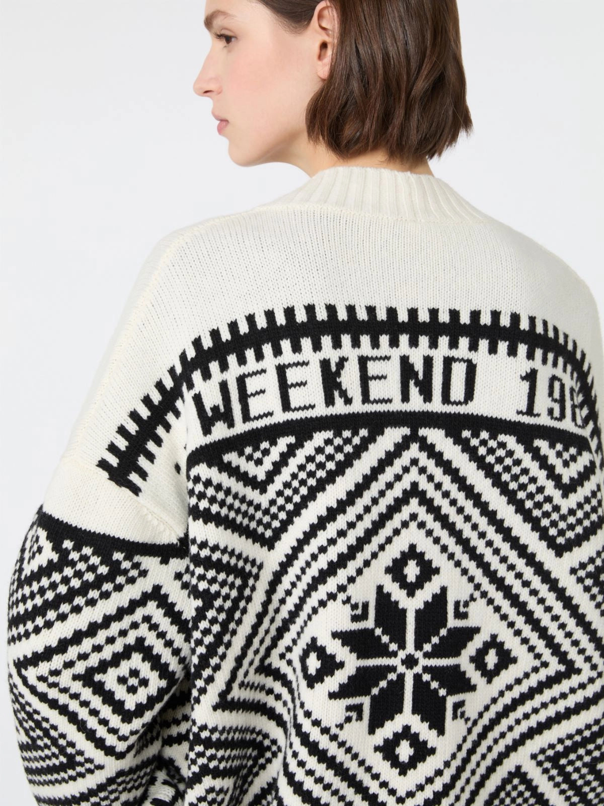 Weekend MaxMara Jacquard Wool Cardigan  WKDBELGIO