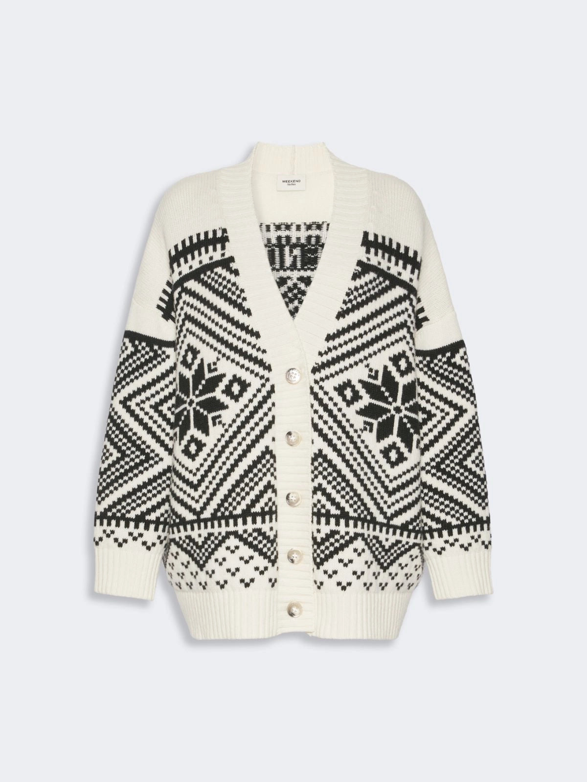 Weekend MaxMara Jacquard Wool Cardigan  WKDBELGIO