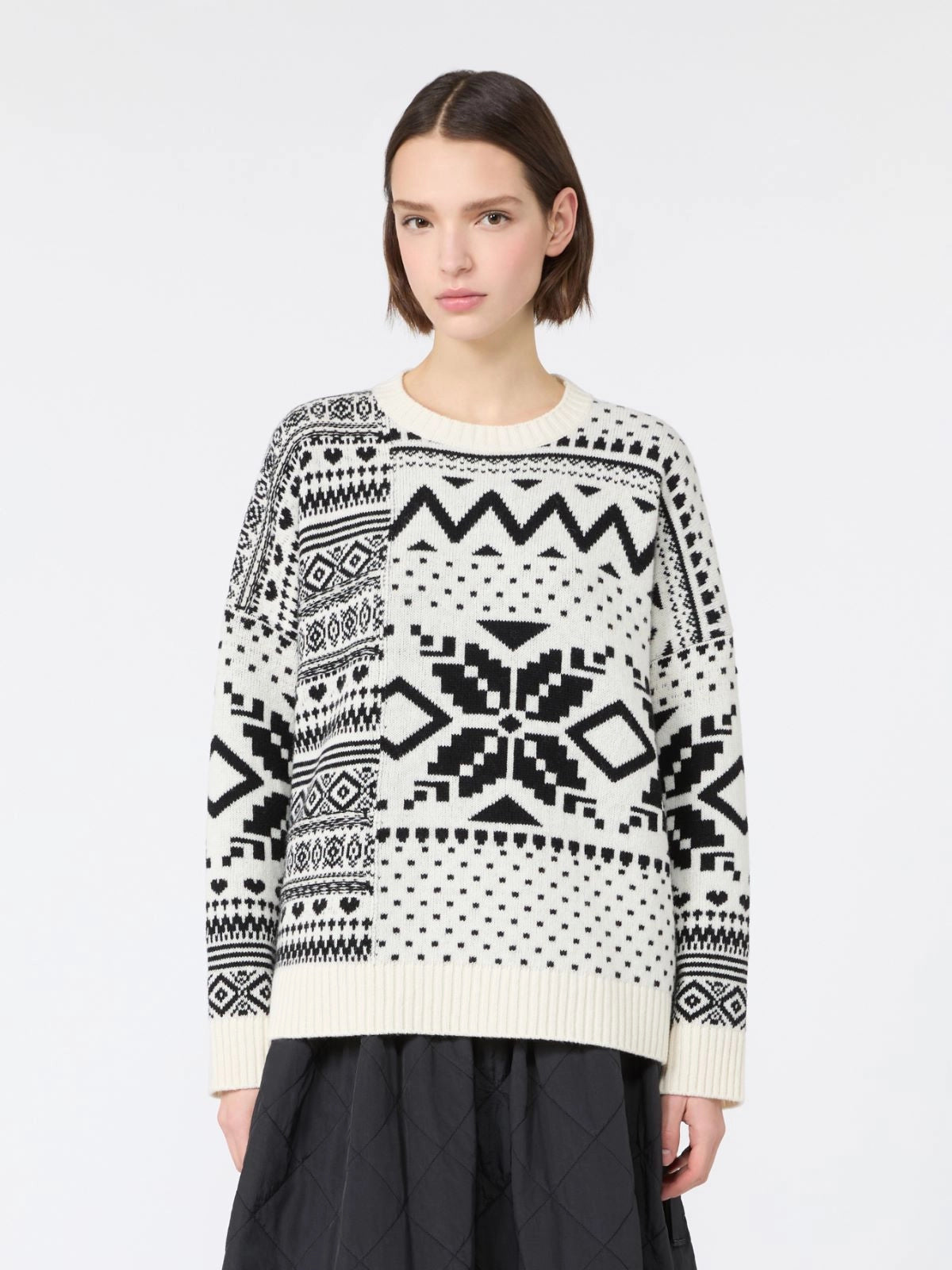 Weekend MaxMara Loose Jacquard Print Jumper  WKDPAVIDI