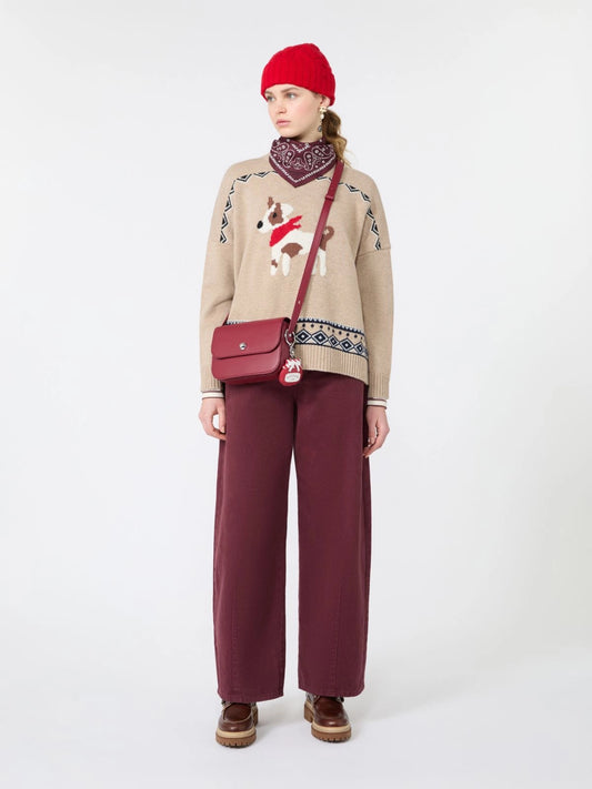 Weekend MaxMara Loose Dog Print Jumper  WKDPAVIDI