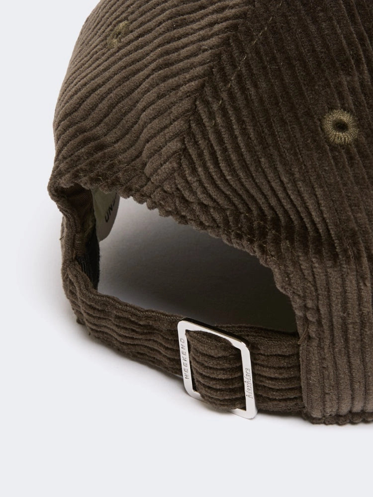Weekend Maxmara Velvet Cordoroy Baseball Cap  Brown  WKARAGNO