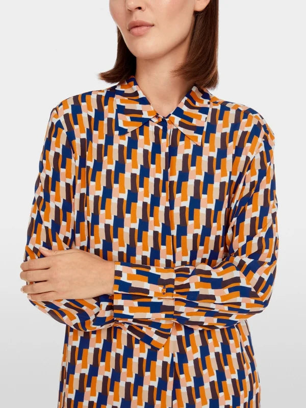 Marc Cain Dress With Graphic Artsy Print
