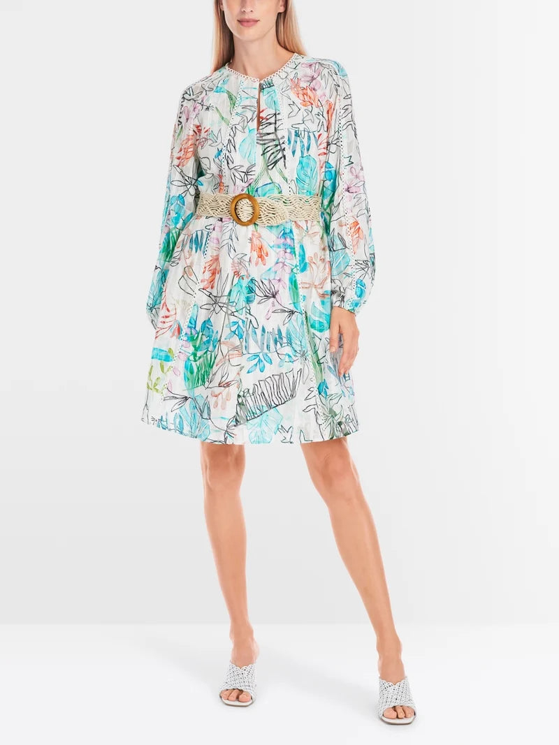 Marc Cain leaf motif short dress   YC 21.39 W74