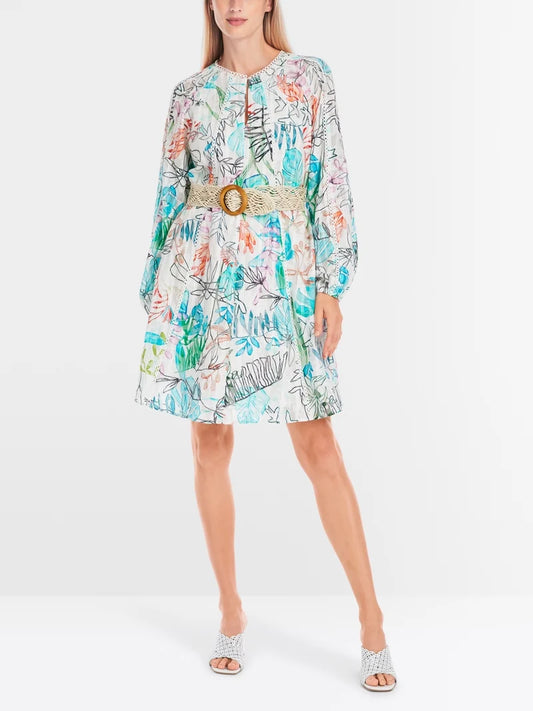 Marc Cain leaf motif short dress   YC 21.39 W74