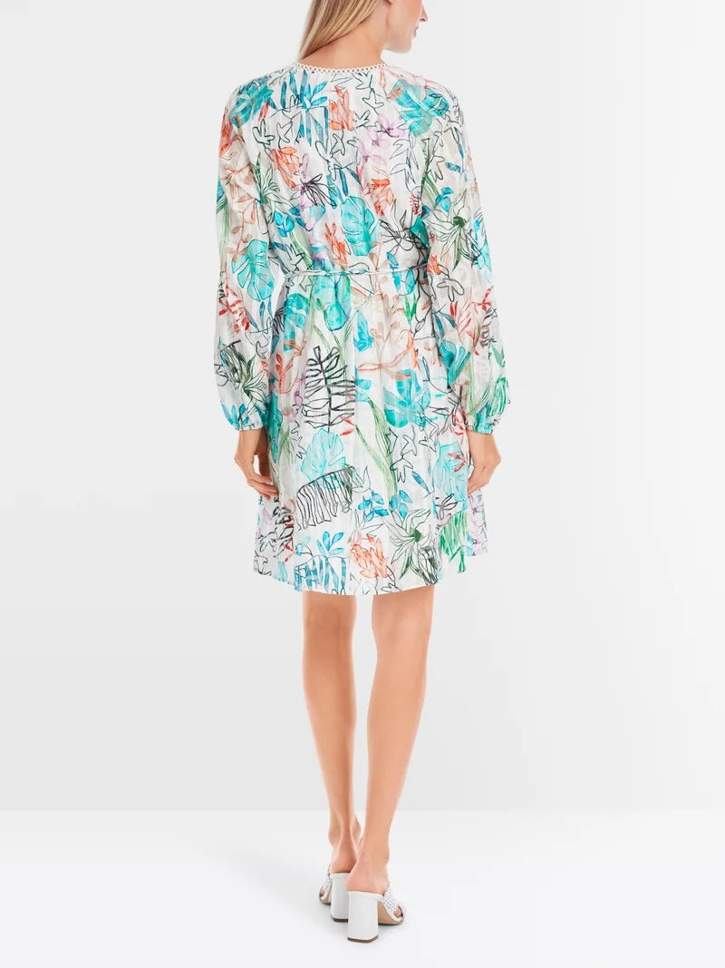Marc Cain leaf motif short dress   YC 21.39 W74