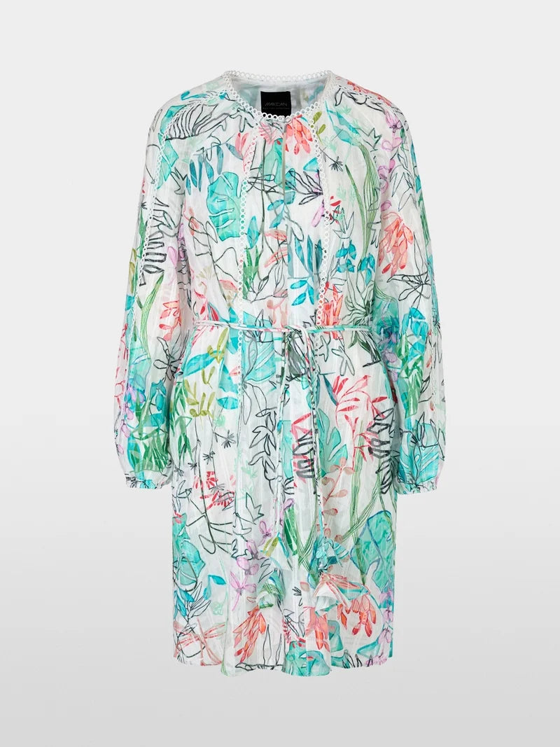 Marc Cain leaf motif short dress   YC 21.39 W74