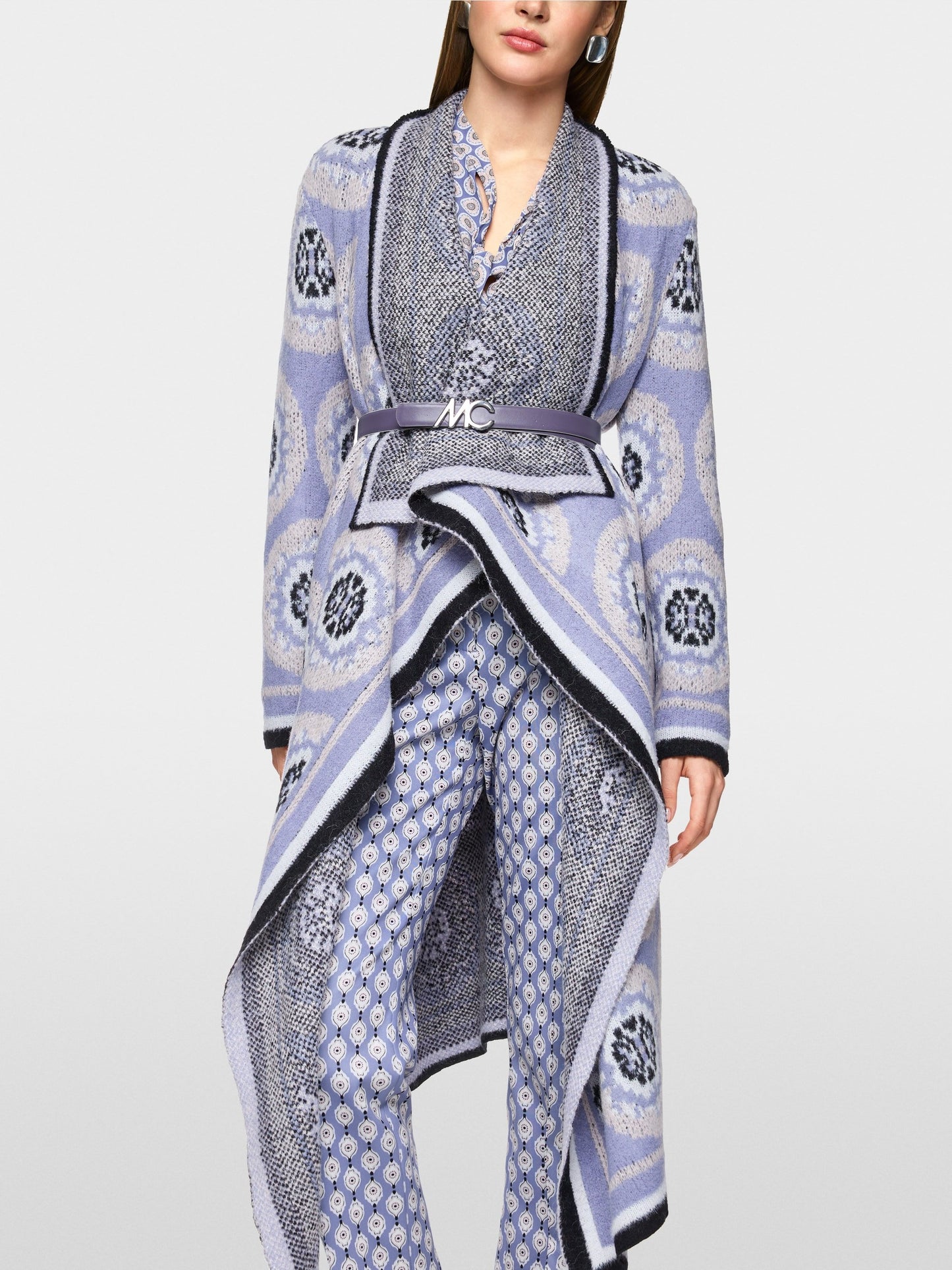 Marc Cain Knitted Germany Coat ZC 11.07 M09