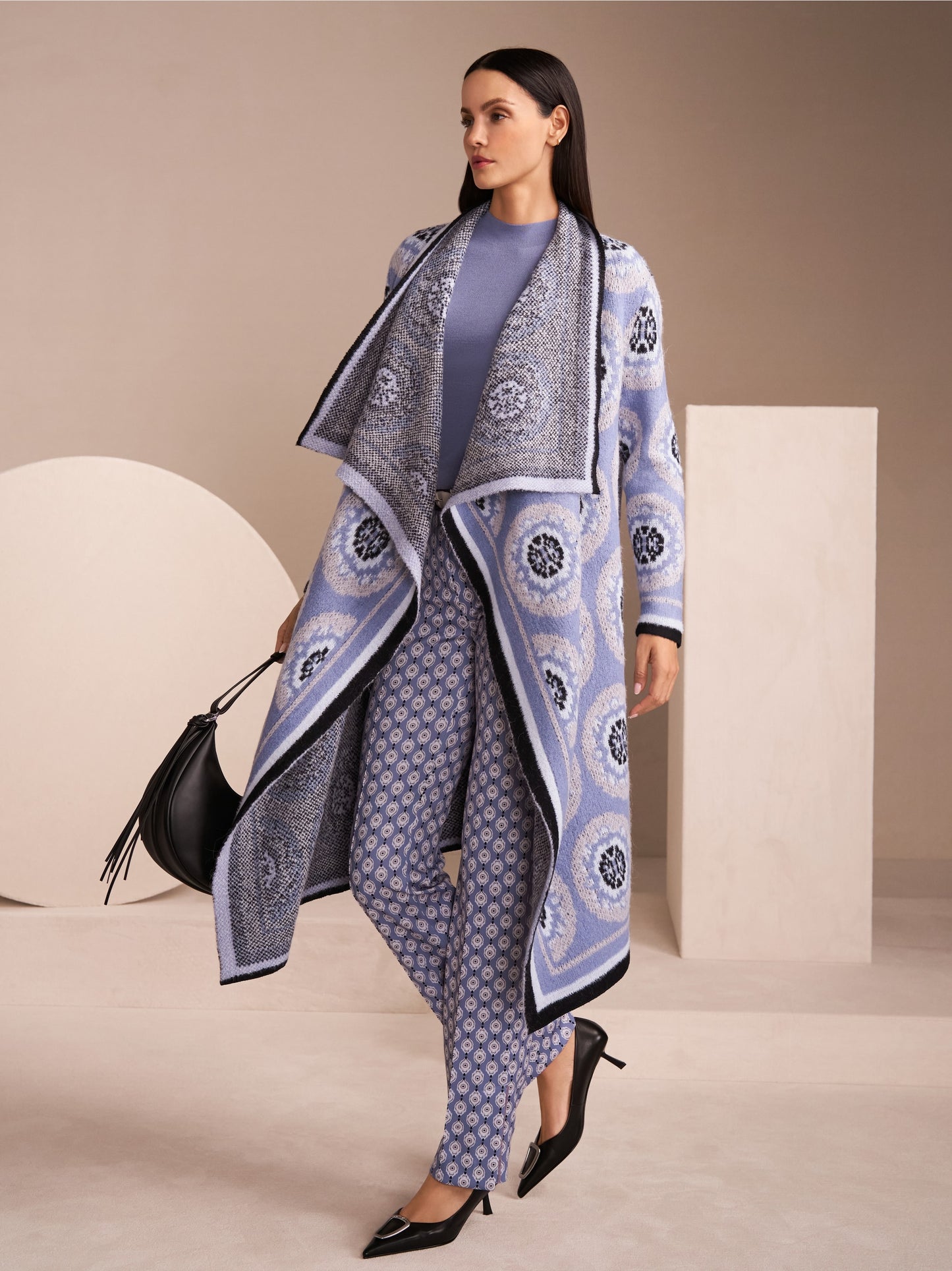 Marc Cain Knitted Germany Coat ZC 11.07 M09