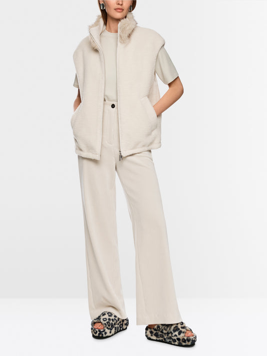 Marc Cain Waistcoat with Faux Fur