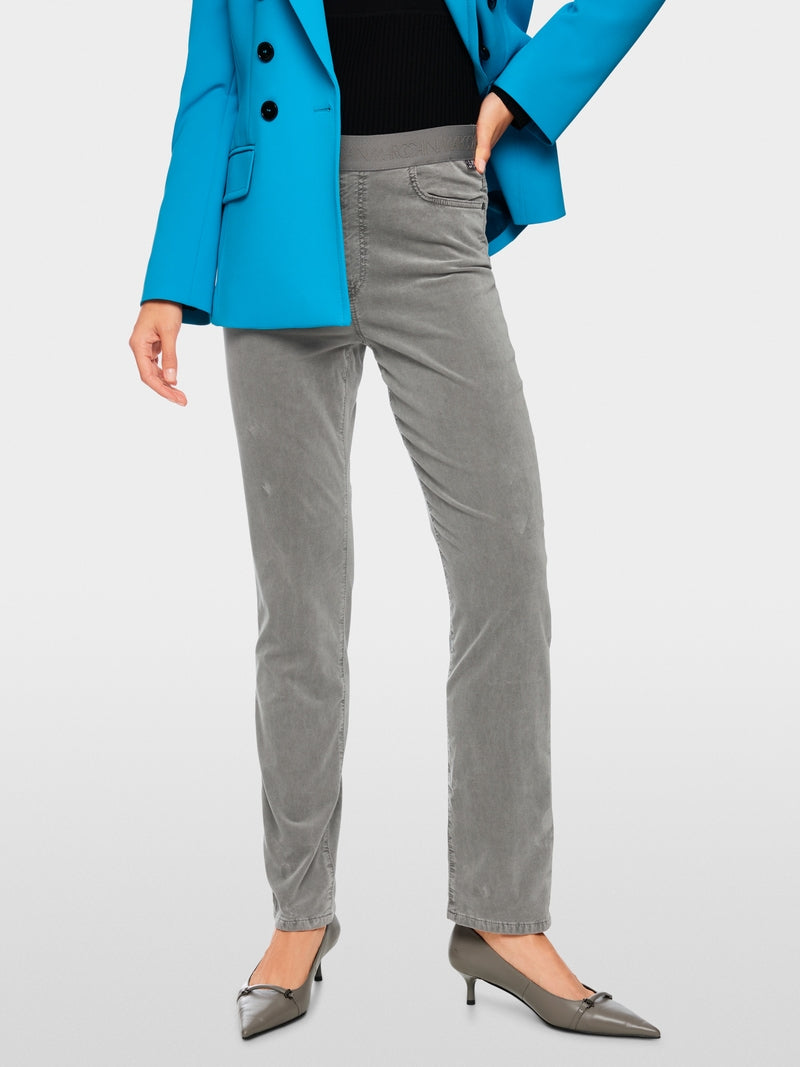 Marc Cain Siena Grey Velvet Trousers ZP 81.31 W70