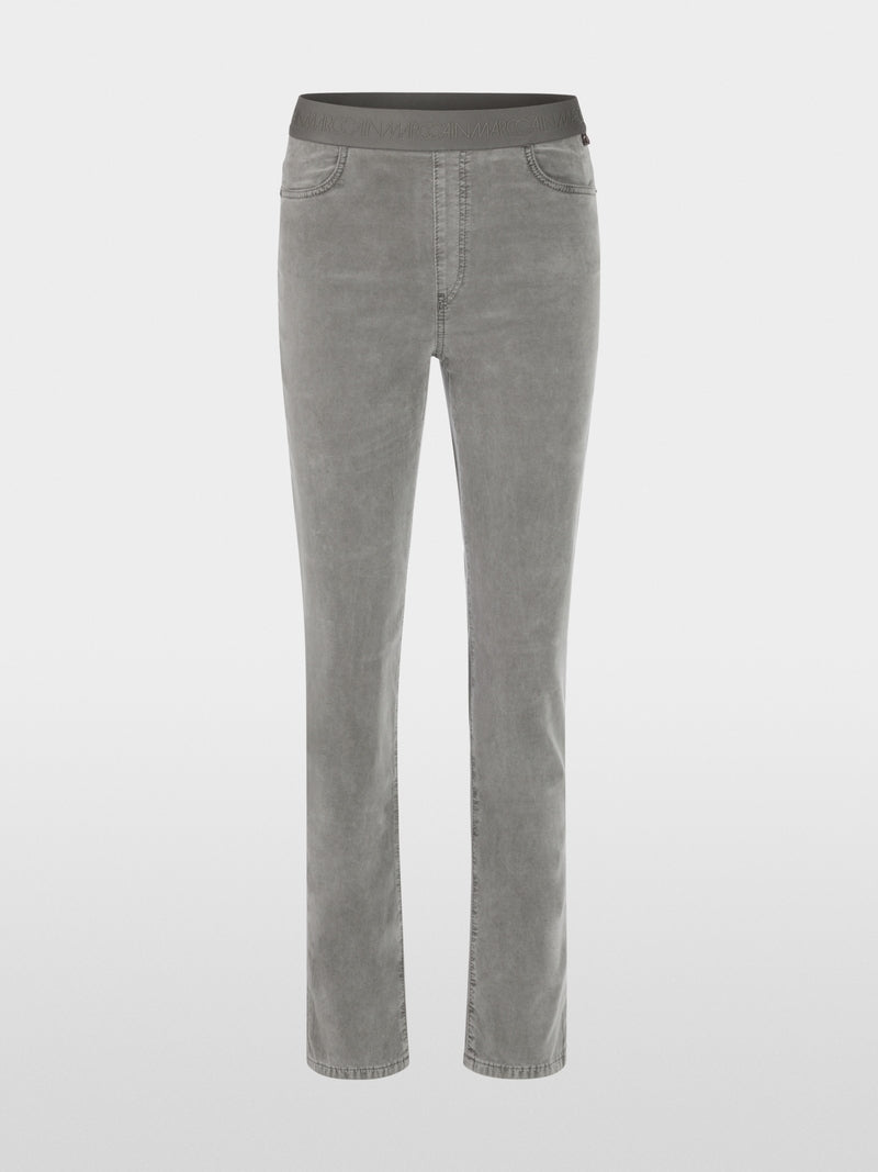 Marc Cain Siena Grey Velvet Trousers ZP 81.31 W70