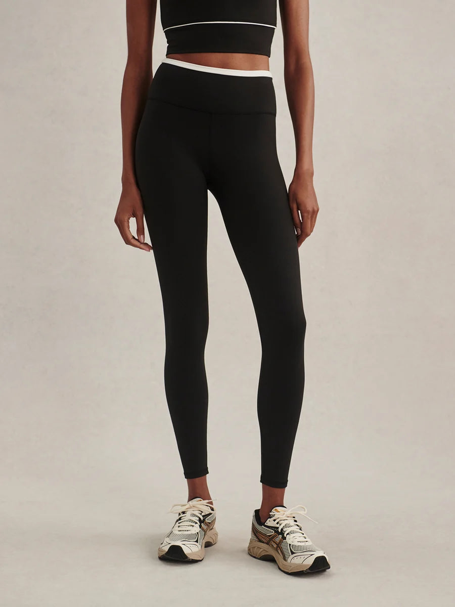 Varley Always Contrast High-Rise Legging 25" - black / snow white VAR03564