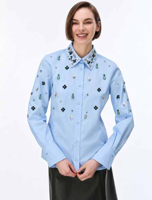 iBlues Camica Shirt Bedazzled IBLARMONIOSO