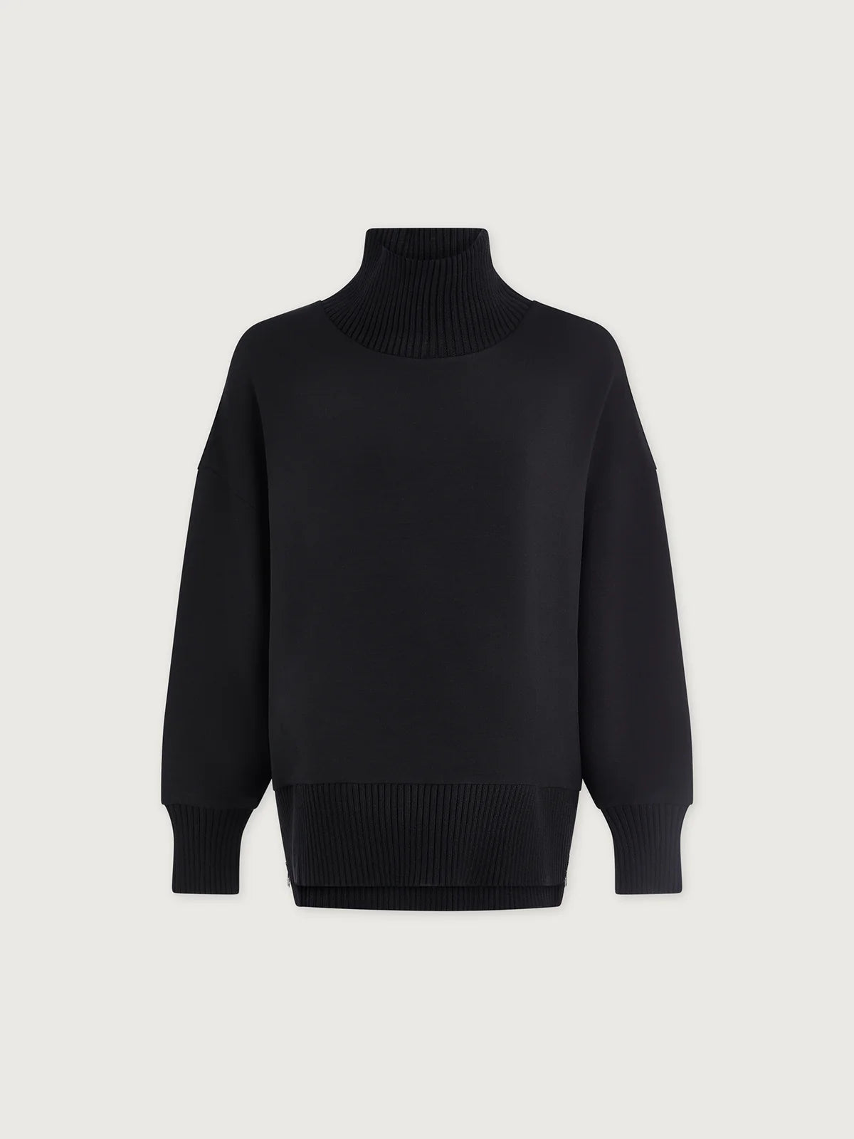 Varley Barker High Neck Sweat   Black