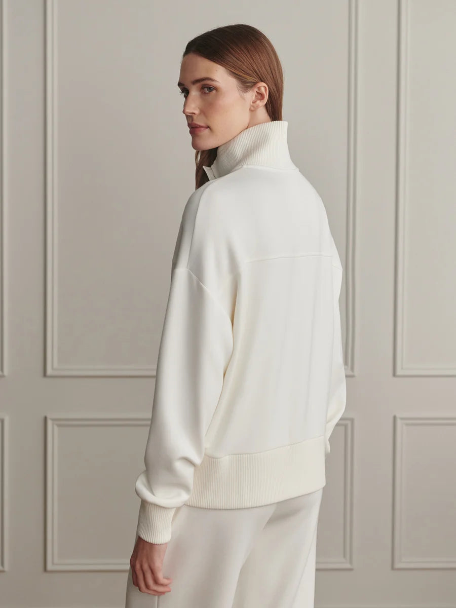 Varley - Bronya Button Placket Sweat Pristine