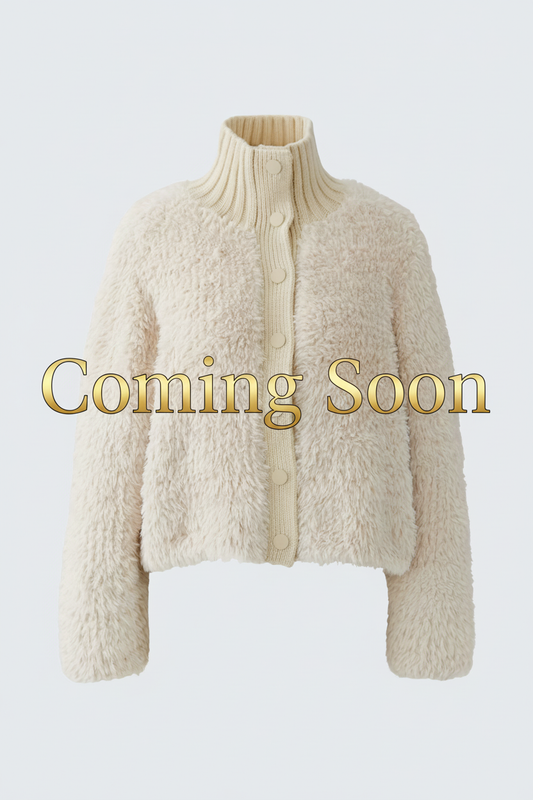 Coming Soon - Cream Faux Fur Cardigan