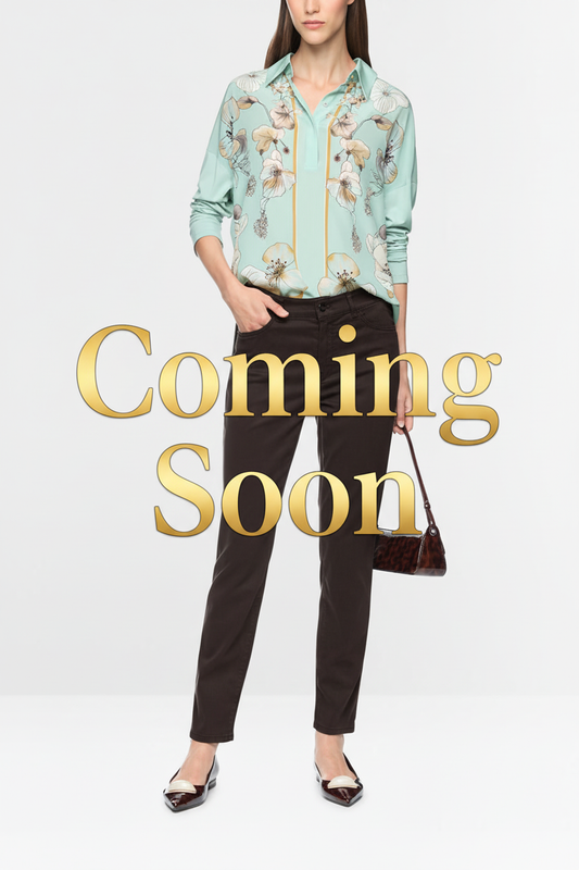 Coming Soon - Marc Cain Floral Blouse Model Shot