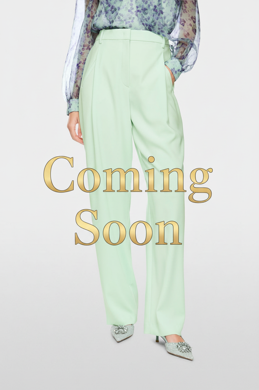 Coming Soon - Marc Cain Mint Green Wide-Leg Trousers