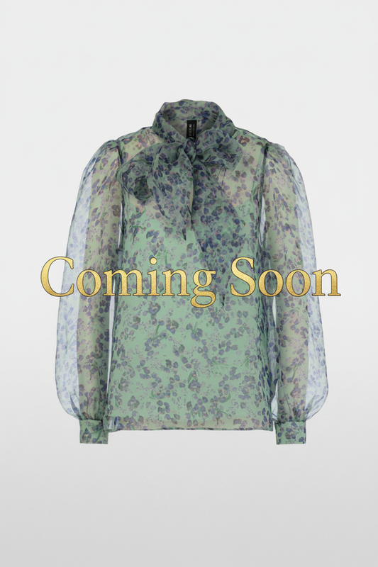 Coming Soon - Marc Cain Sage Green Organza Blouse