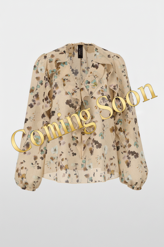 Marc Cain Chiffon Flounce Blouse  BC 51.08 W54 Col 126