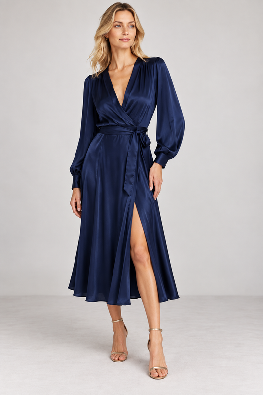 Nouvelle Silk95five   Palm Beach Club Dress  Mystic Navy