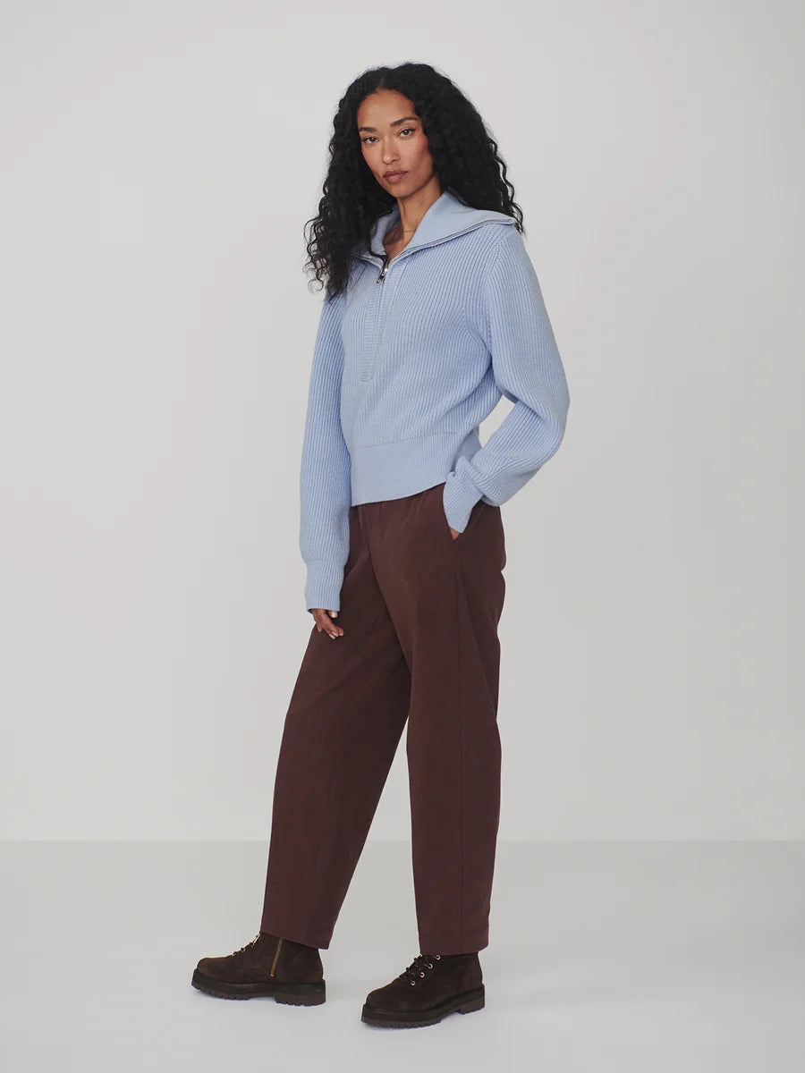 Varley - Maura Half-Zip Rib Knit Kentucky Blue