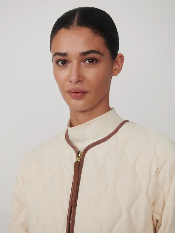 Varley Bartley Quilted Jacket - Parchment