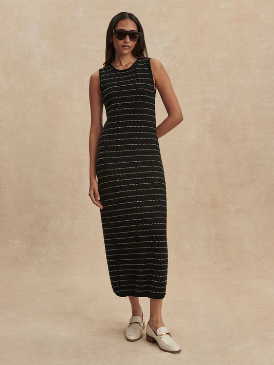 Varley Beesley Stitch Knit Midi Dress