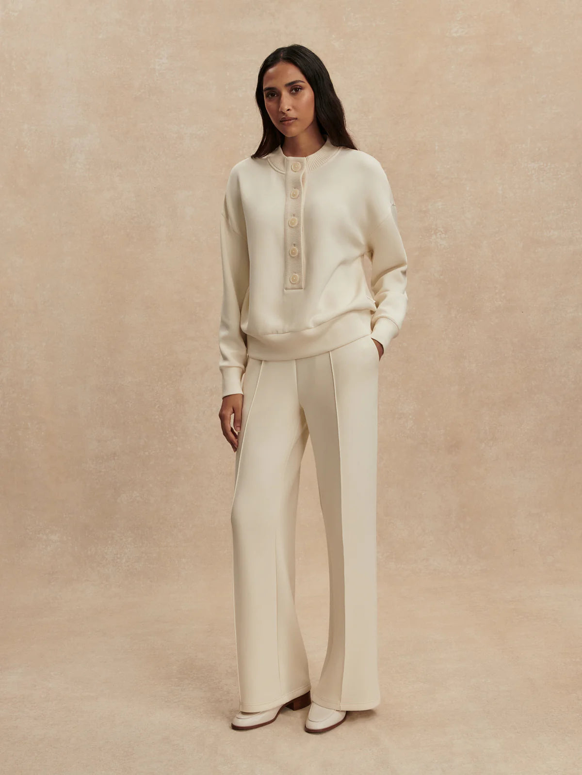 Varely Reena Button Front Jumper
