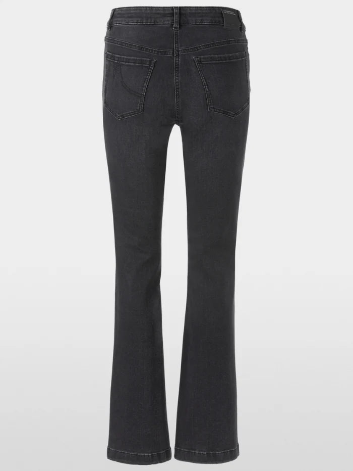 Marc Cain Pants Women's FARO Rethink Together Flared Leg Jeans In Dark Grey +P 82.06 D14 Col 880