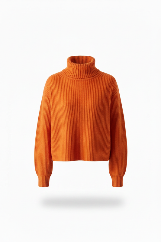 Orange Turtleneck - Clean