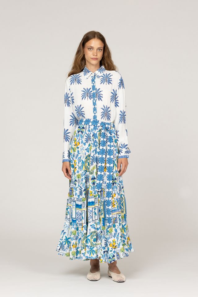 Inoa Maxi Perorian Dress  Papier Colle